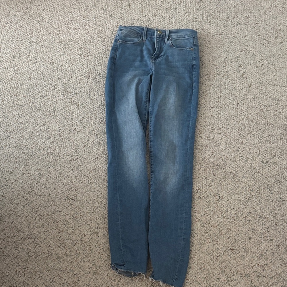 Frame Denim Women's Classic Blue Straight Leg Jeans